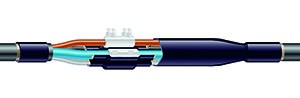 Verbindungsmuffe. 0,6/1kV. Leiterquerschnitte 5x4-5x16mm². Mit Schraubverbindern